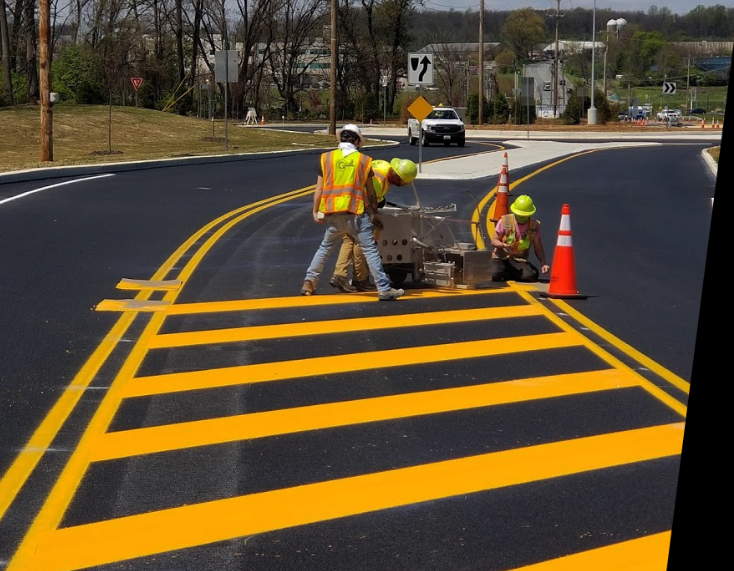 Pavement Marking for Asphalt and Concrete